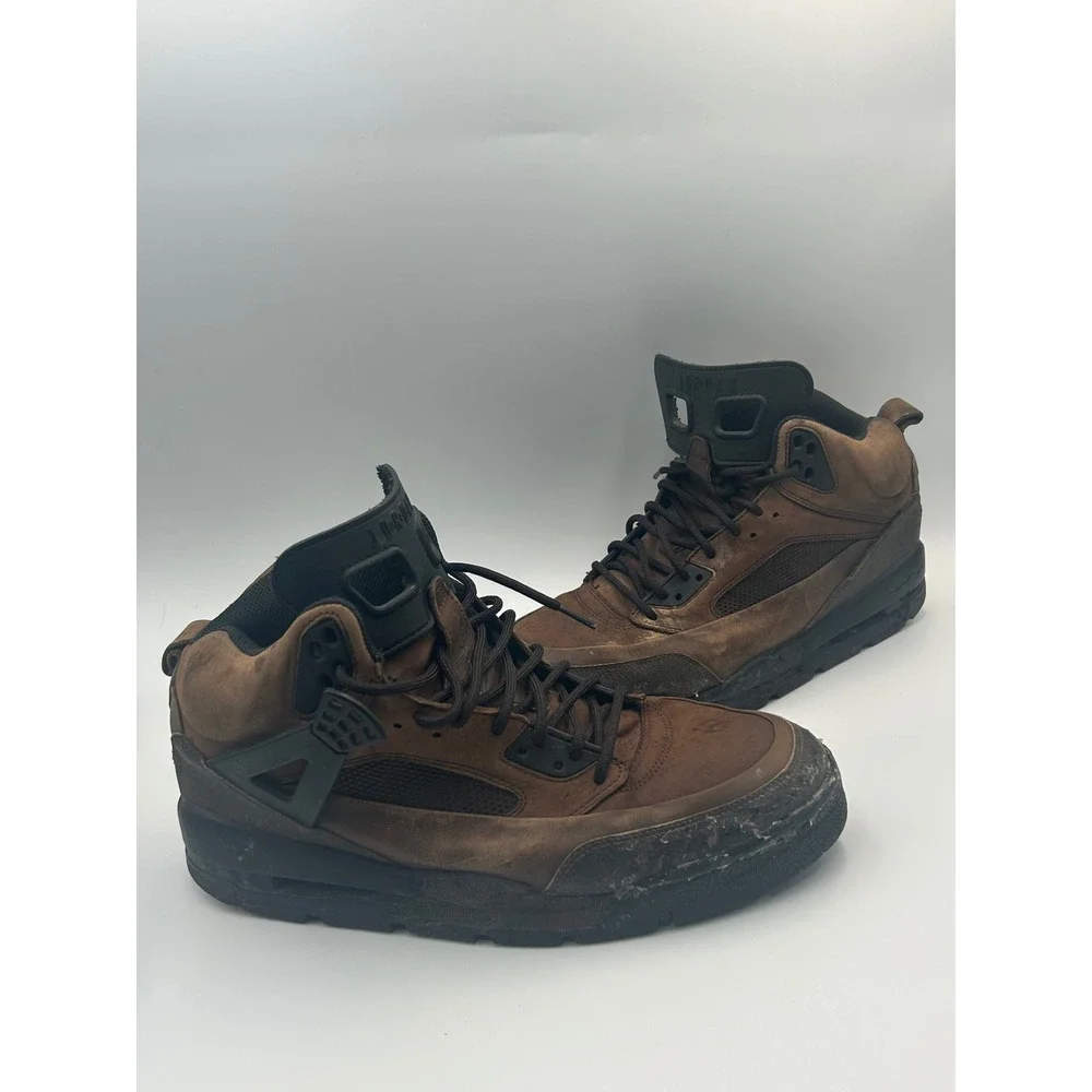Jordan Spizike Winterized Boot Dark Cinder Brown Black 375356-201 Mens High Top
